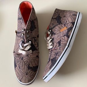 Vans Brown Floral Print Shoes